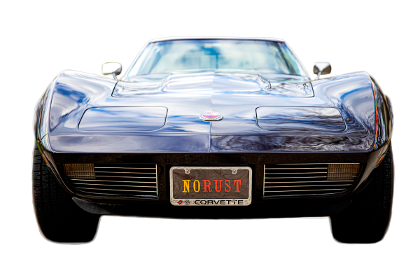 Front view of Bill Cannon's Corvette